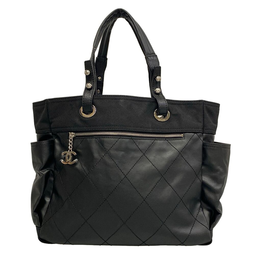 Chanel Paris Biarritz Tote GM Tote Bag A34210 Coated Canvas Nylon Leather